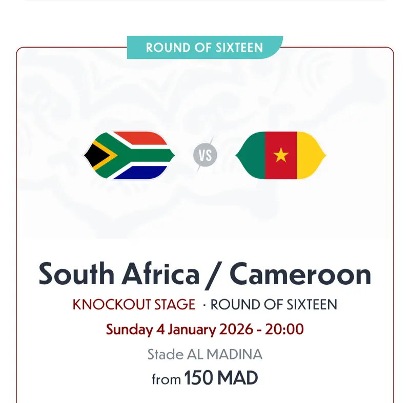 South Africa vs Cameroon Alt